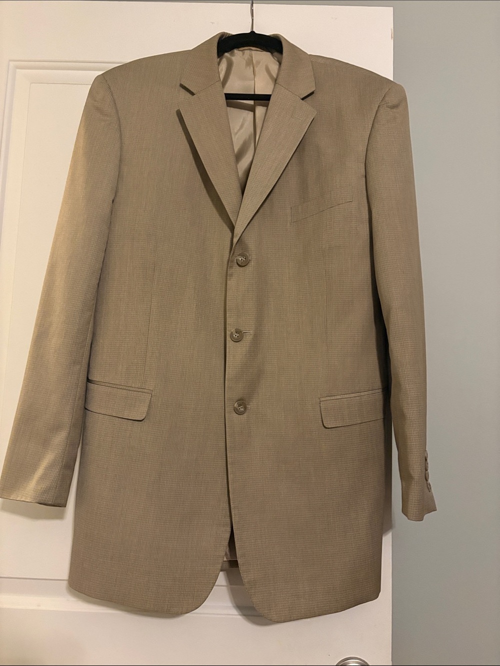 Stacy Adams Light Tan Men's Suit Jacket - 3-Button